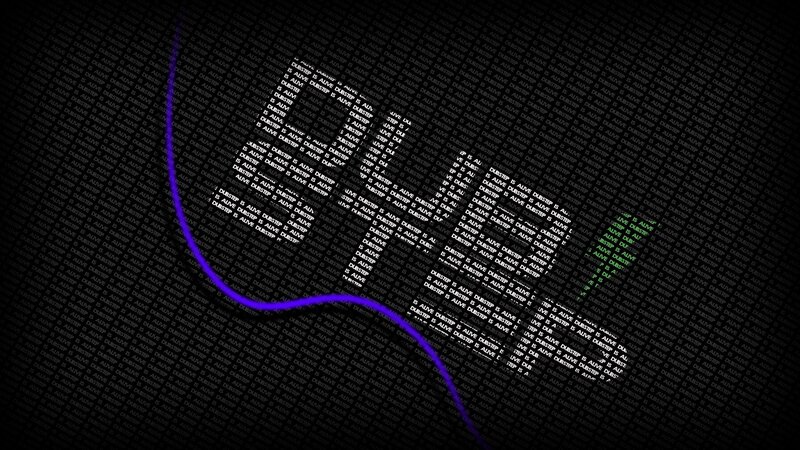 Digital Code Matrix — Black, Technological