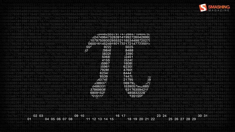 Digital Code Pattern — Black
