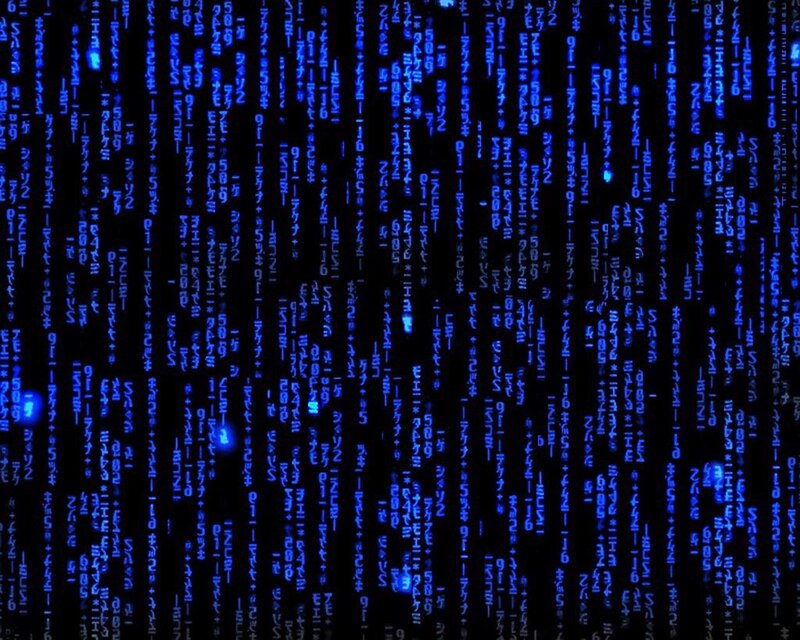 Digital Code Rain — Black, Technological, Abstract, Matrix Effect