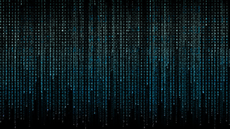 Digital Code Rain — Black, Technological, Digital Art, Matrix