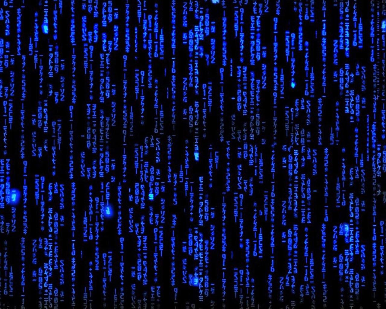digital code rain effect
