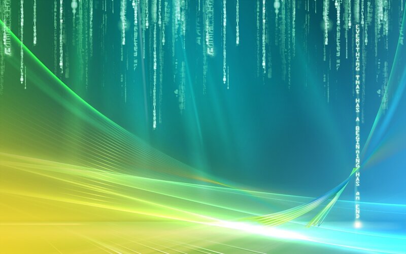 Digital Code Rain — Green, Dramatic