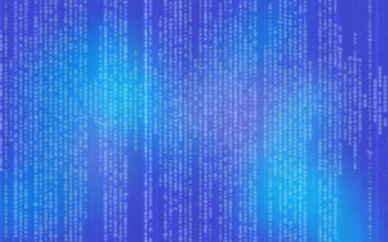 Digital Code Rain — Technological