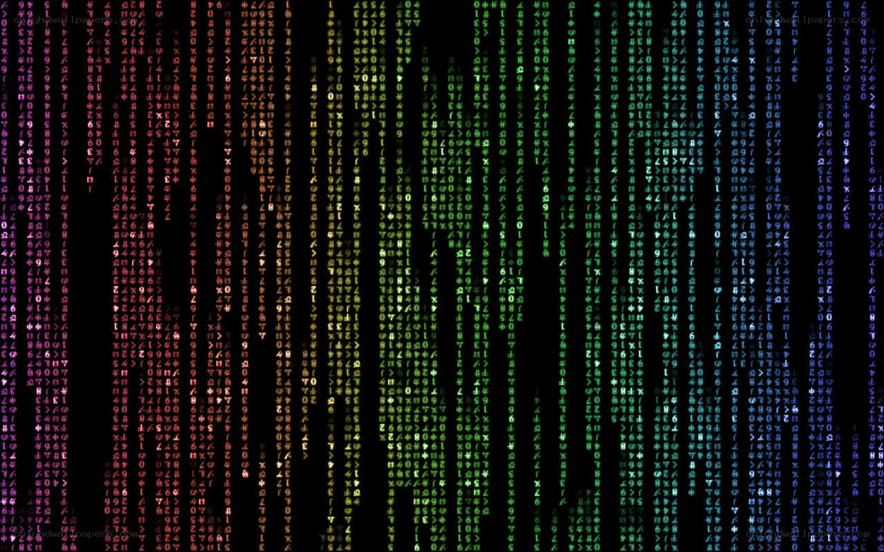 digital code rain