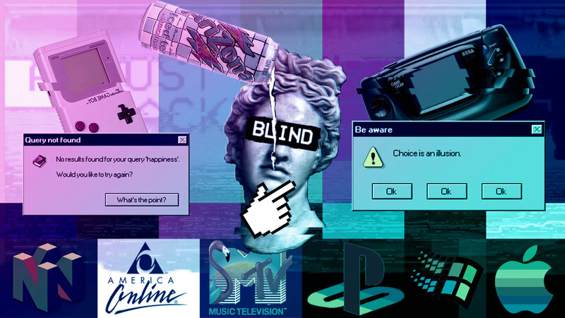 Digital Collage of Retro Tech