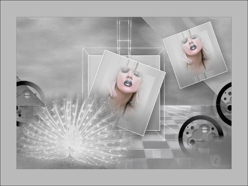 digital collage with portraits