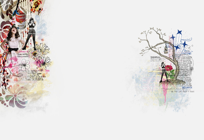 digital collage with women and flowers