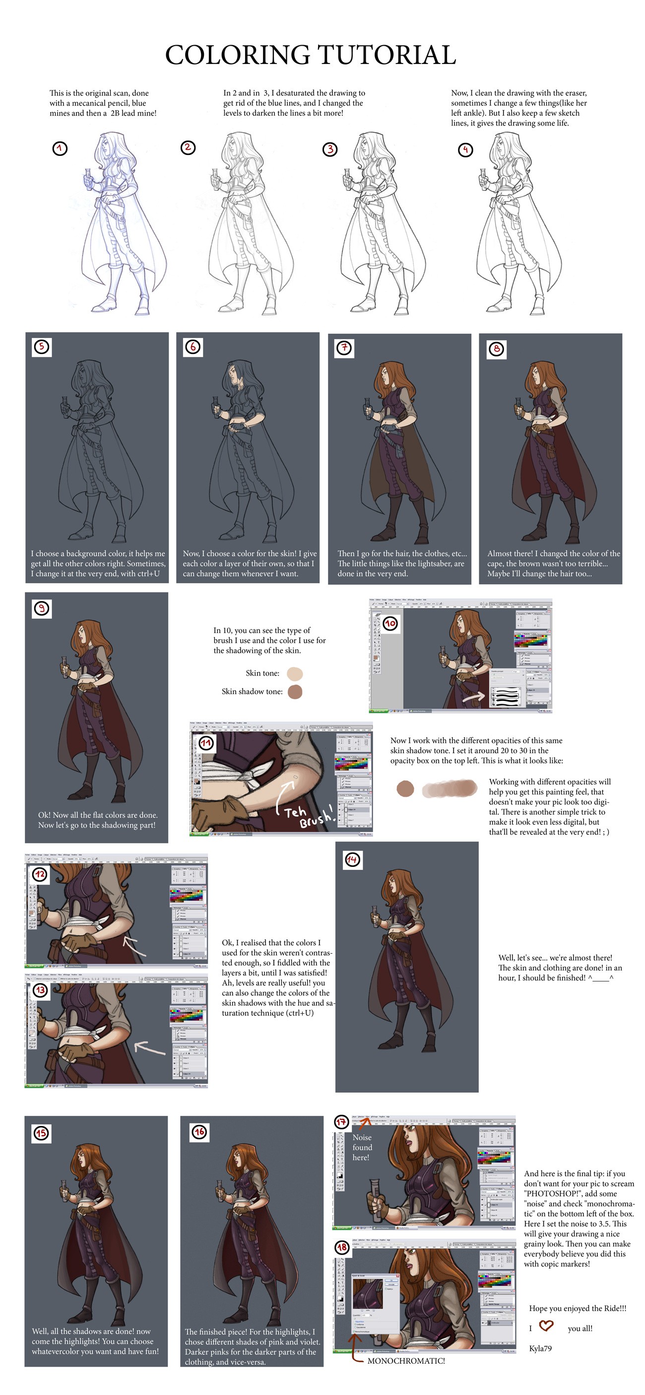 digital coloring tutorial