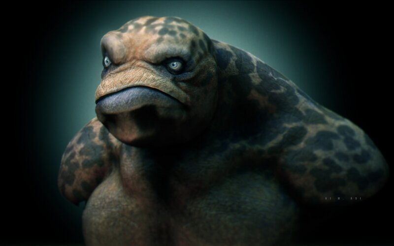 digital creature portrait