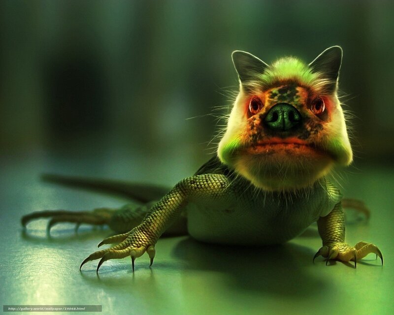 digital creature with pig snout