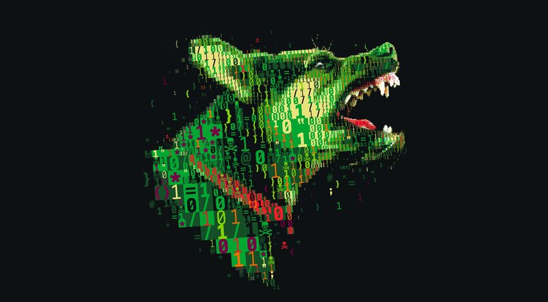 Digital Crocodile Head