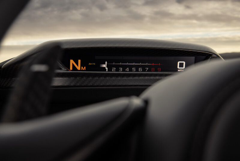 Digital Dashboard Display — Black, Dramatic