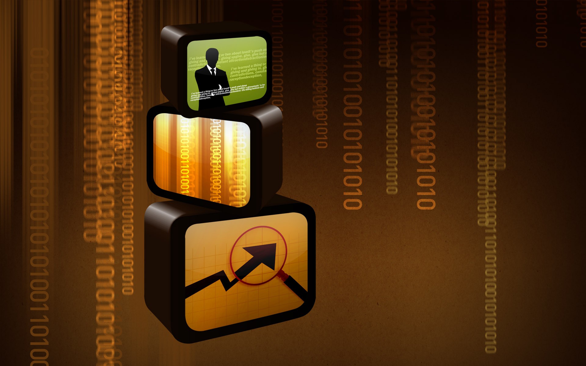 Digital data and security icons