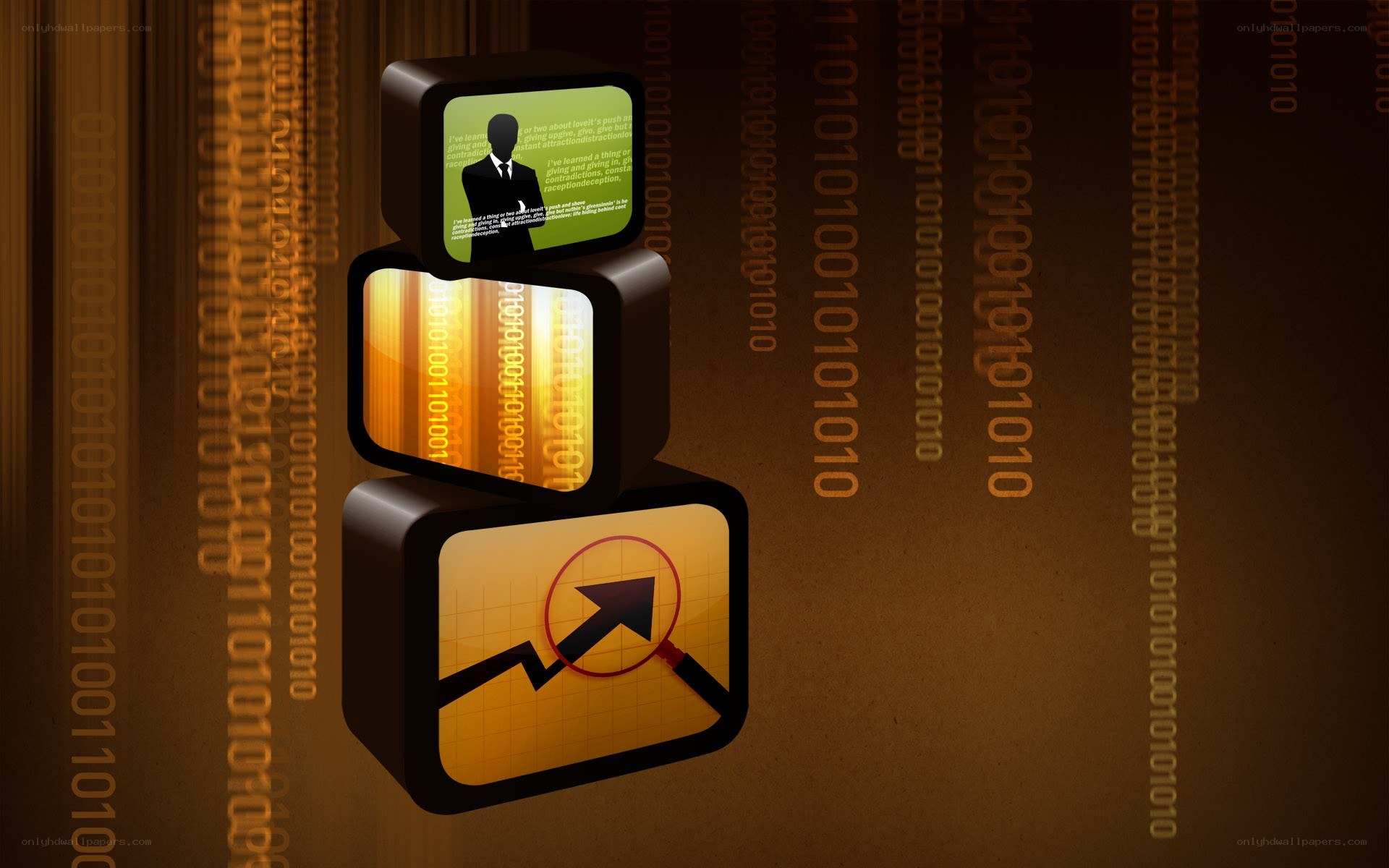 Digital data and security icons