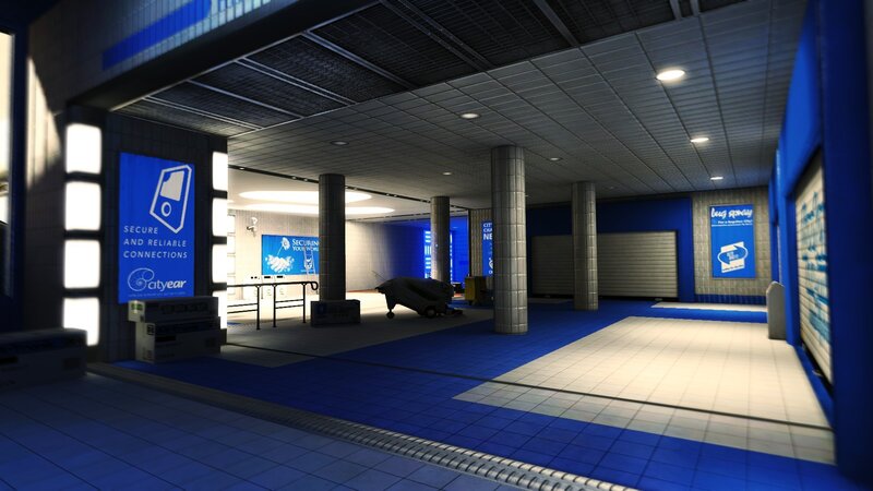 digital data center interior