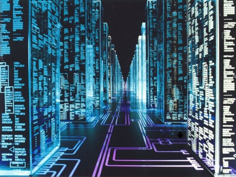 Digital Data Corridor — Blue