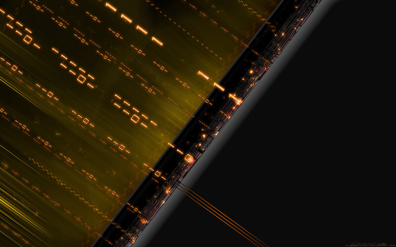 Digital Data Stream — Black, Technological