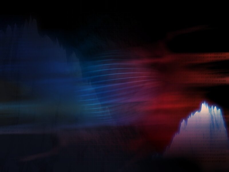 Digital Data Stream — Blue, Dramatic