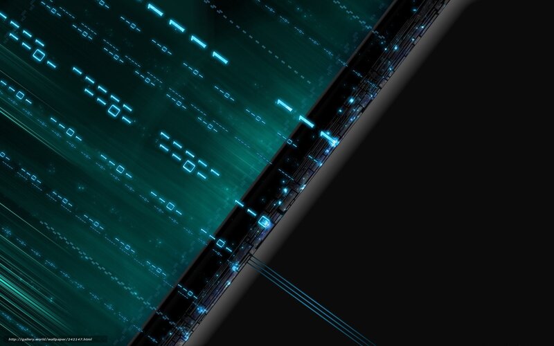 Digital Data Stream — Teal