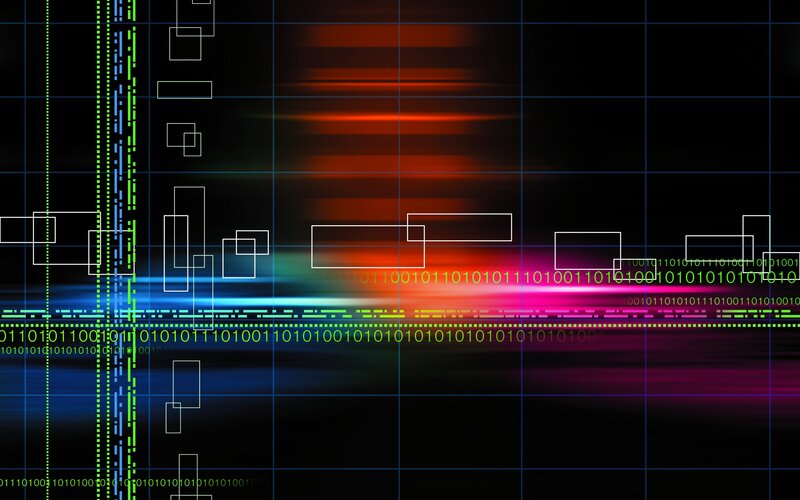 digital data stream visualization
