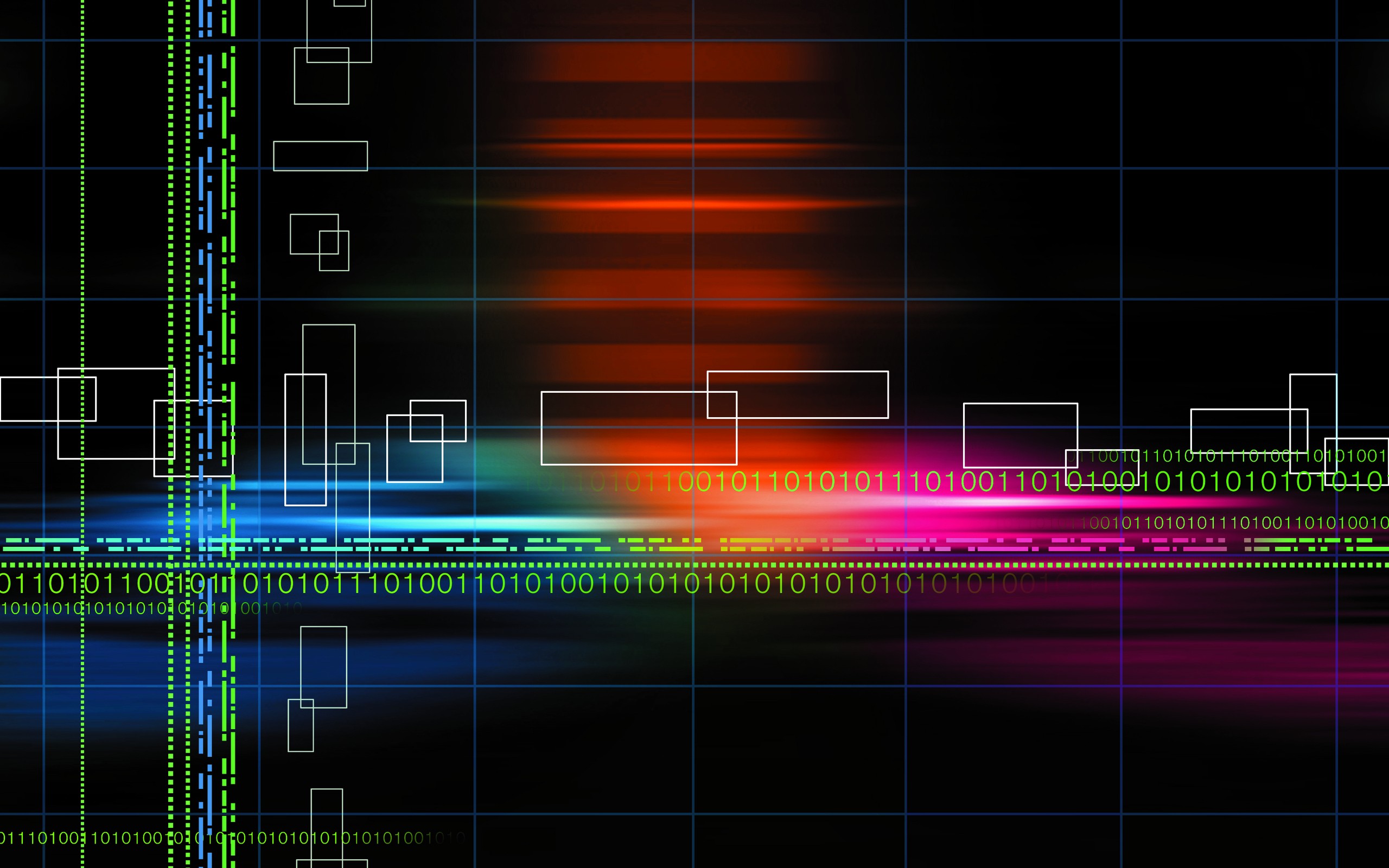 digital data stream visualization