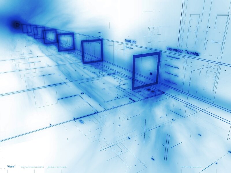 Digital data transfer visualization