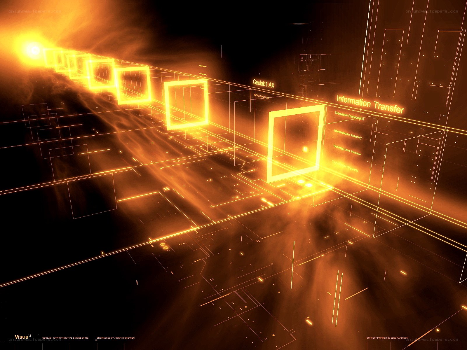 Digital data transfer visualization