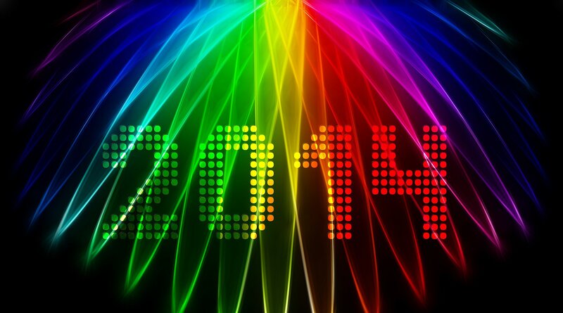 Digital Display of Year 2014