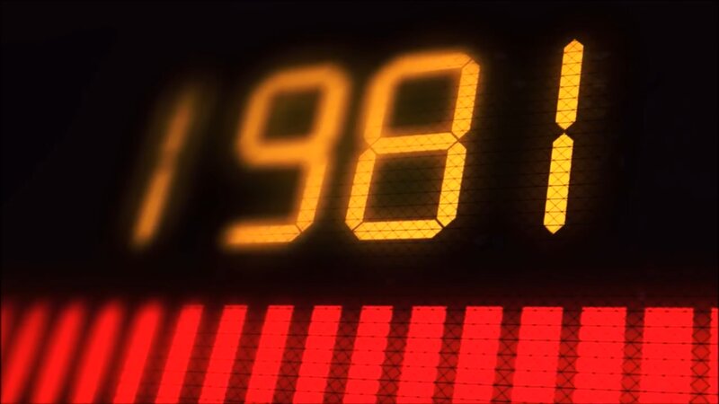 Digital Display Showing Numbers — Yellow