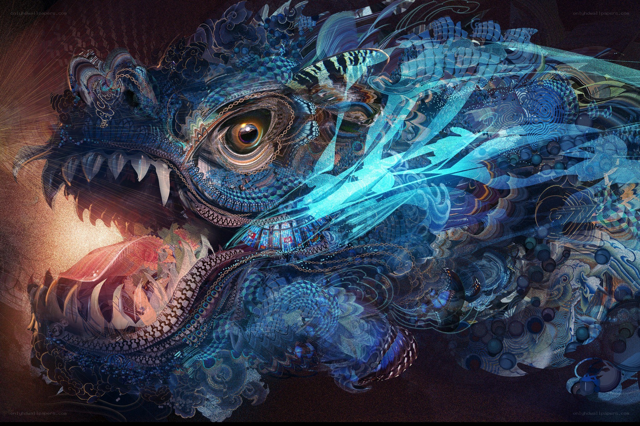 digital dragon artwork
