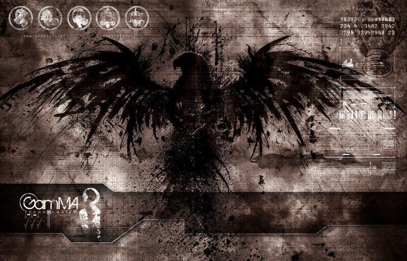 digital eagle with tech overlay