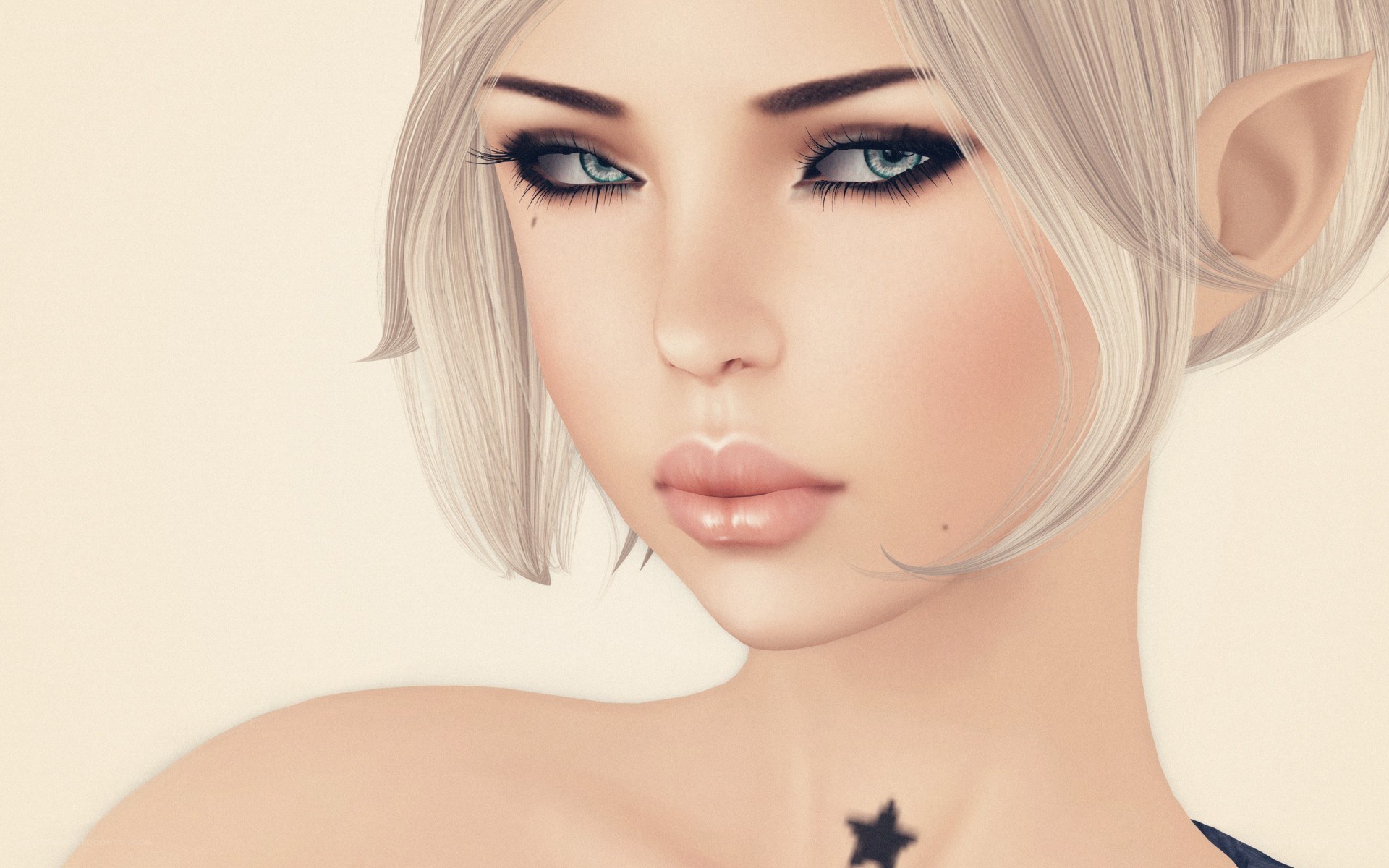 digital elf portrait