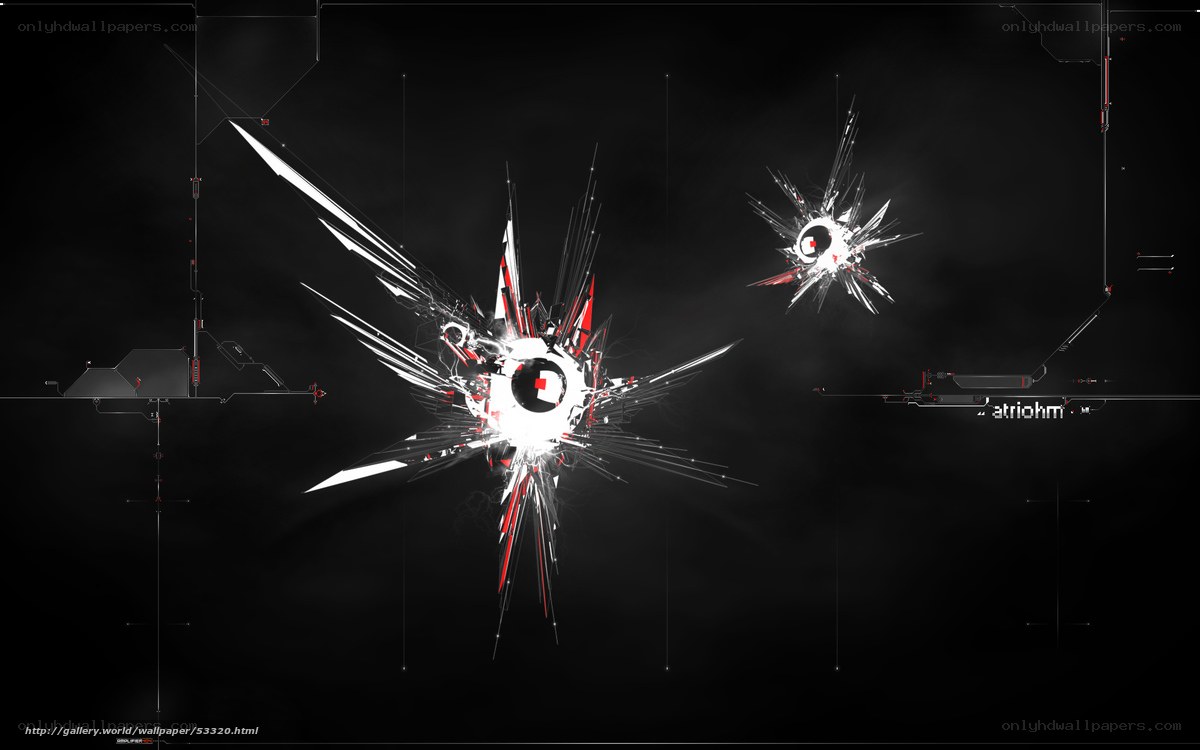 digital explosion abstract art