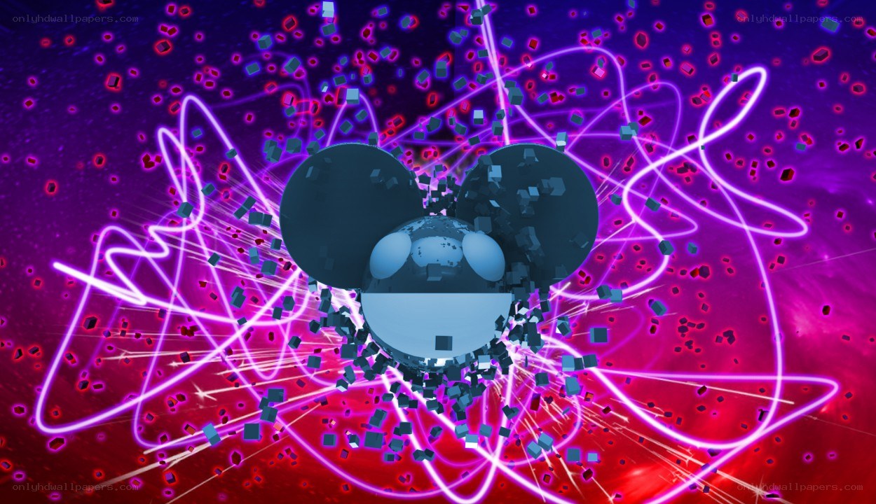 Digital explosion of a logo
