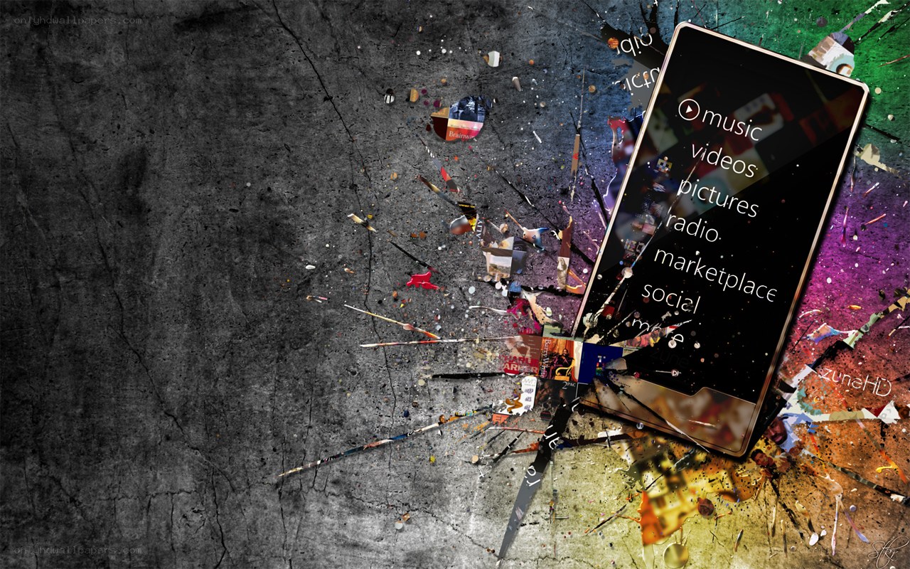 digital explosion on cracked surface