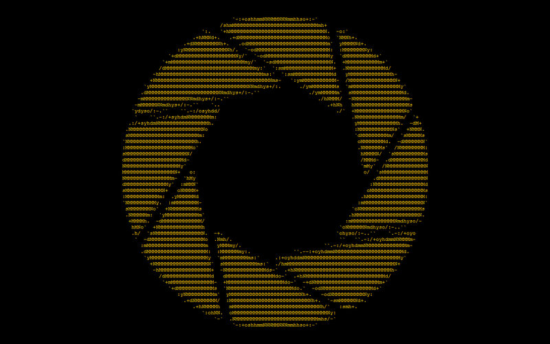 digital face made of code