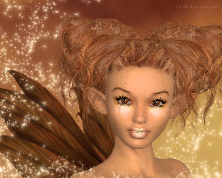 digital fairy with wings