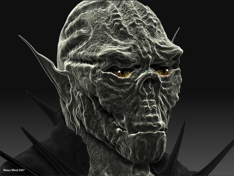 digital fantasy creature portrait