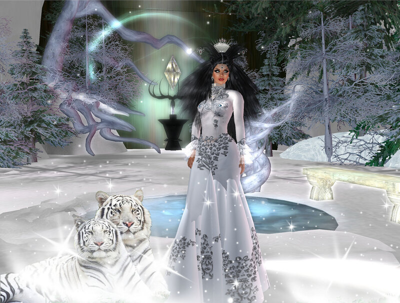 digital fantasy winter scene