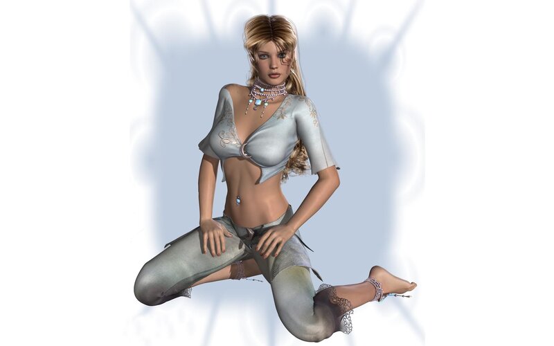 digital fantasy woman character