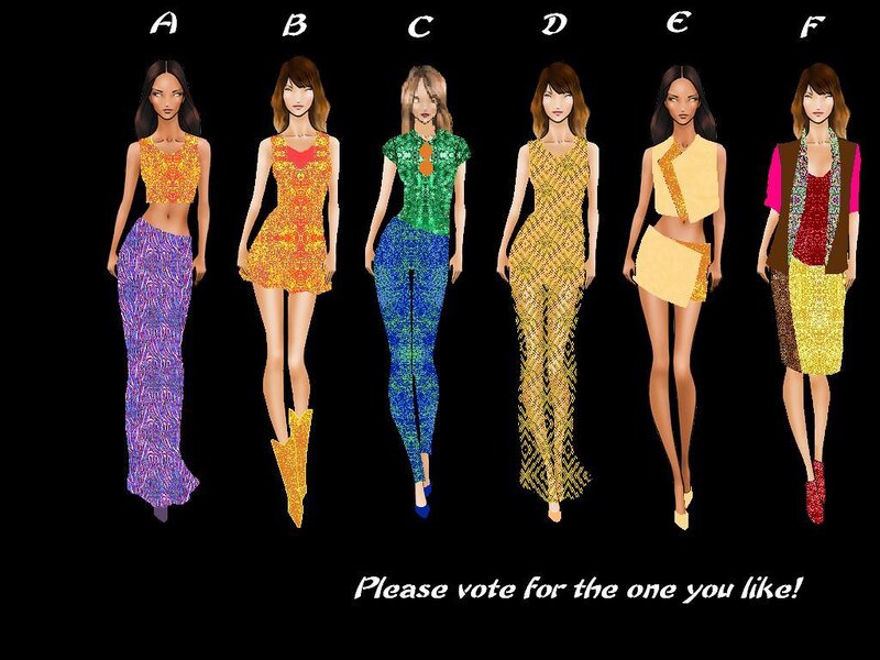 Digital Fashion Models — Yellow