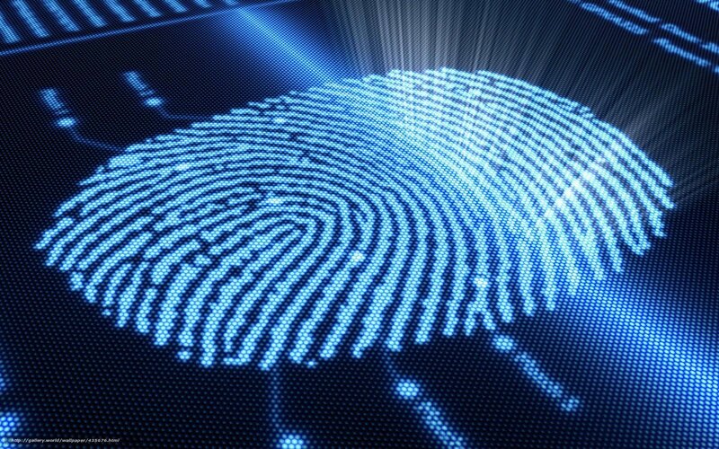 Digital fingerprint scan