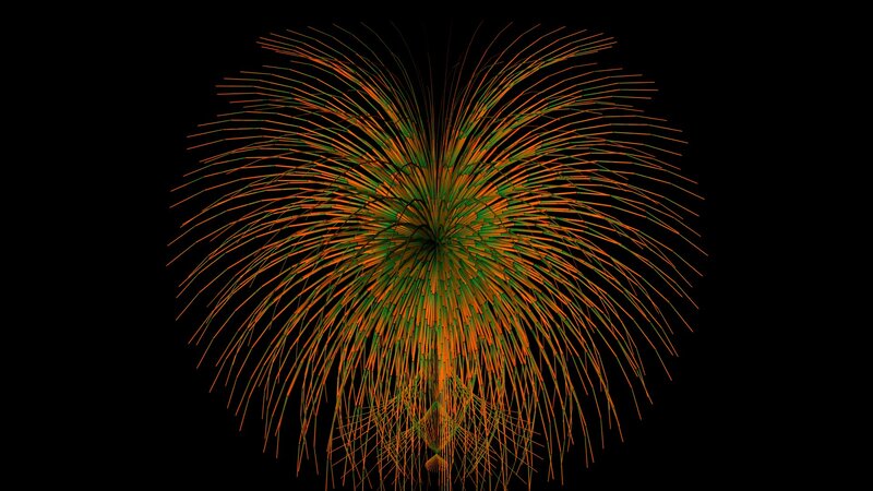 digital firework display