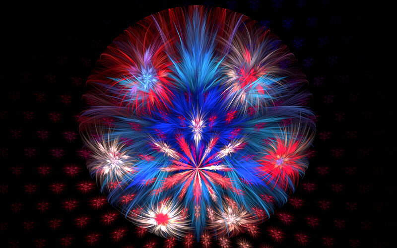 digital firework fractal