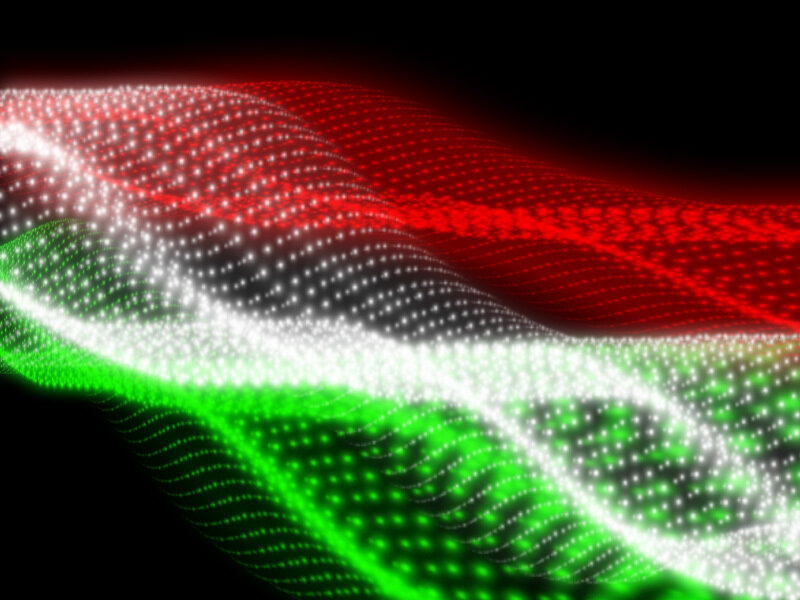 Digital Flag Waves