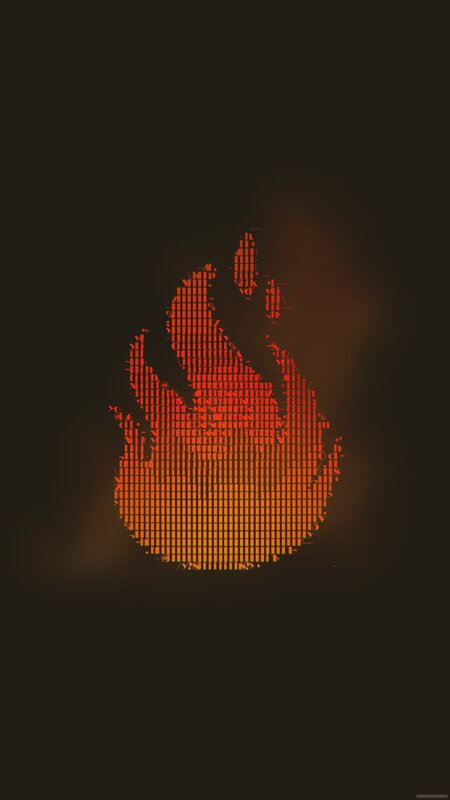 Digital Flame Icon