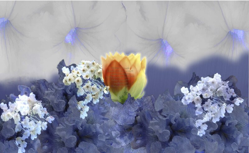 digital floral composition