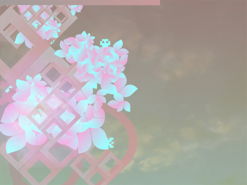 digital floral lattice design