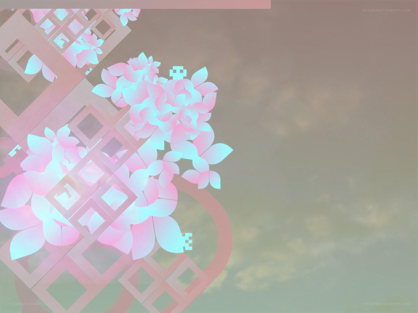digital floral lattice design
