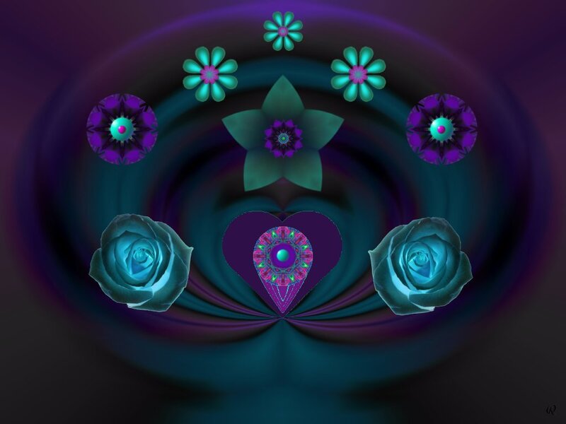 Digital Floral Mandala